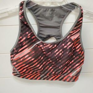 Athleta womens size S padded sports bra stretchy lycra 64754 breathable workout